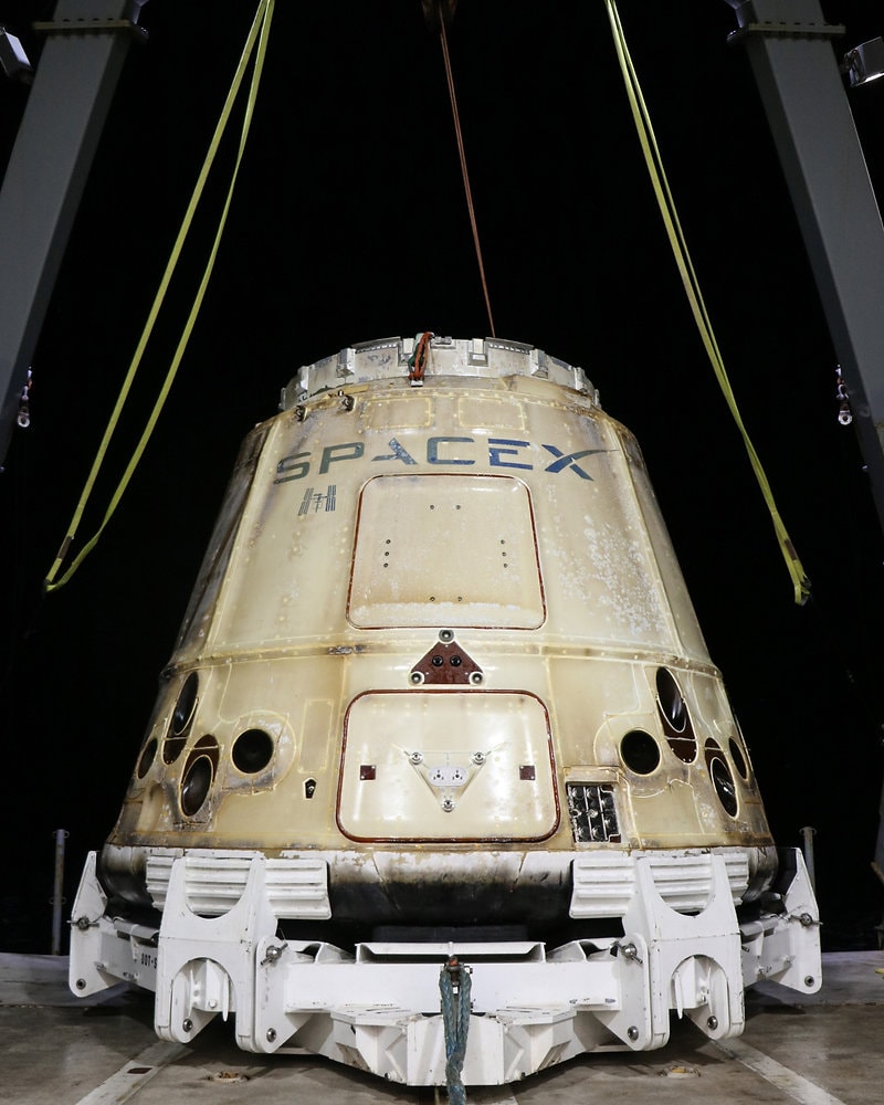 SpaceX's Cargo Dragon spacecraft returns from the International Space Station