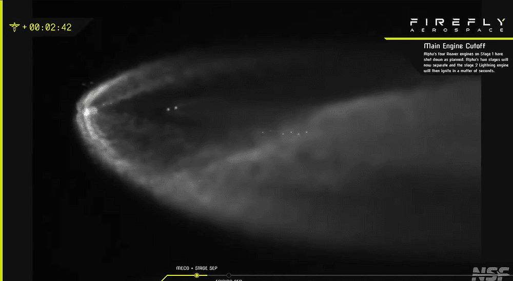 Firefly Aerospace Launches Alpha Rocket, Fails to Reach Orbit After Stage Separation Anomaly