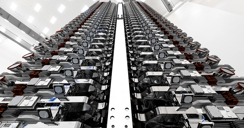 SpaceX launches the first batch of their Internet satellites
