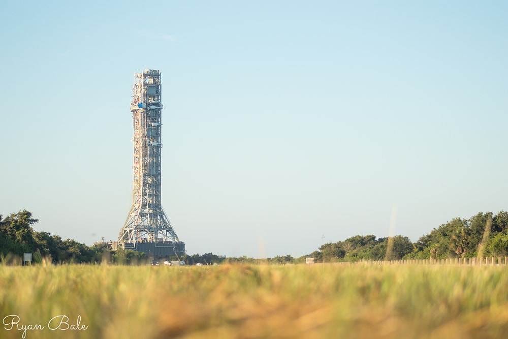 NASA's Mobile Launcher arrives at LC39B
