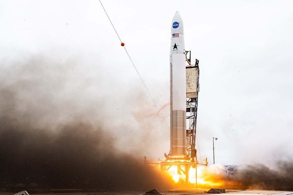 Astra experiences anomaly during stage separation